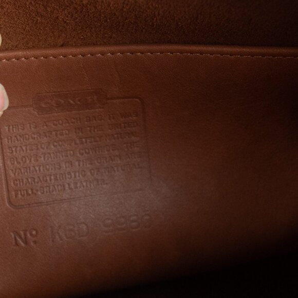 Vintage Coach Taft Bag 9980 Leather Purse Crossbody Bag British Tan EUC - Picture 4 of 12